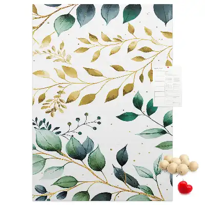 Pinnwand Kork Blumenmuster