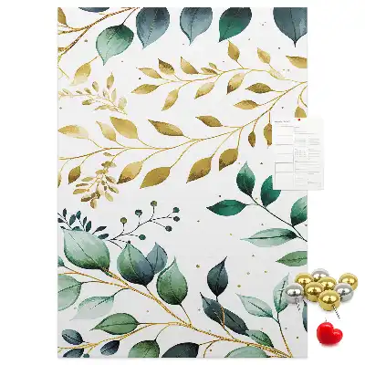 Pinnwand Kork Blumenmuster