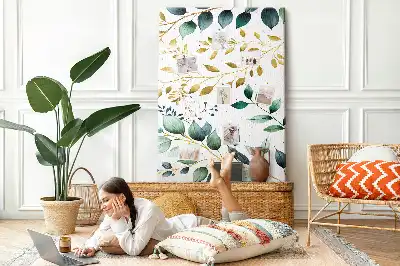 Pinnwand Kork Blumenmuster