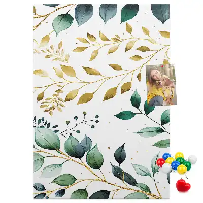 Pinnwand Kork Blumenmuster