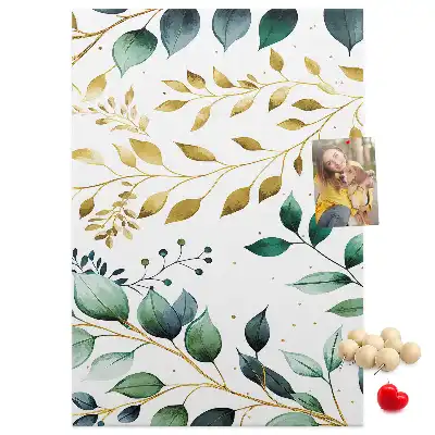 Pinnwand Kork Blumenmuster