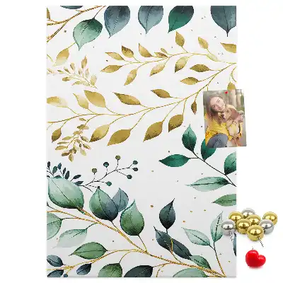 Pinnwand Kork Blumenmuster