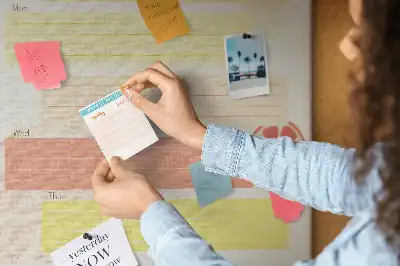 Korktafel Menüplaner
