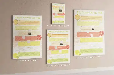 Korktafel Menüplaner