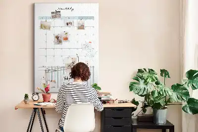 Korktafel Monatsplaner