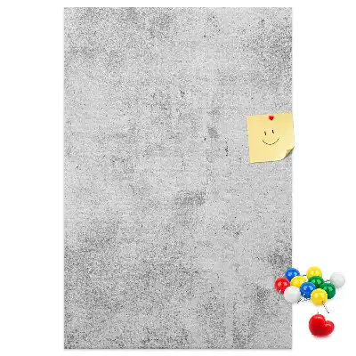 Korktafel Betonwand