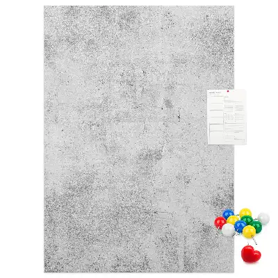 Korktafel für Betonwände