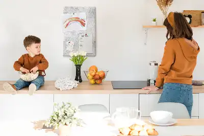 Korktafel für Betonwände