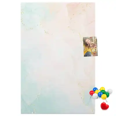 Pinnwand Kork Abstraktion in Pastellfarben