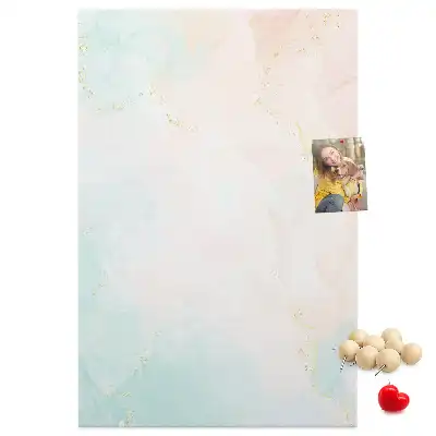 Pinnwand Kork Abstraktion in Pastellfarben