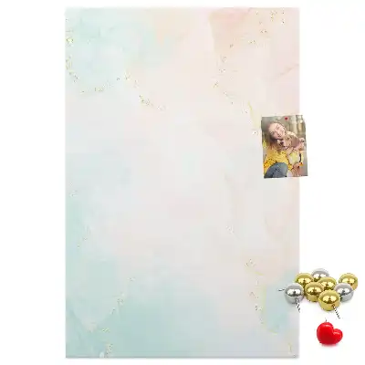 Pinnwand Kork Abstraktion in Pastellfarben
