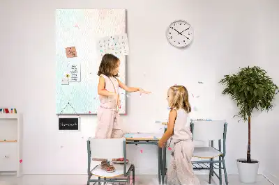 Pinnwand Kork Abstraktion in Pastellfarben