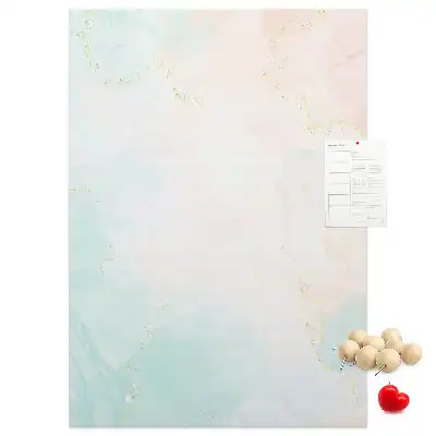 Pinnwand Kork Abstraktion in Pastellfarben