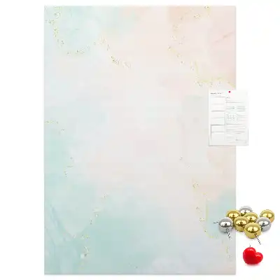 Pinnwand Kork Abstraktion in Pastellfarben
