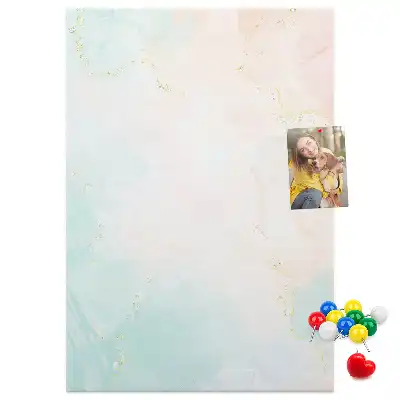 Pinnwand Kork Abstraktion in Pastellfarben