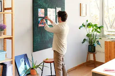 Pinnwand Kork Exotische Blätter