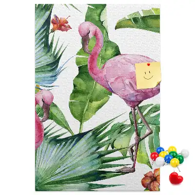 Korktafel Wilde Flamingo-Natur