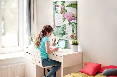 Korktafel Wilde Flamingo-Natur