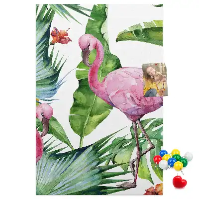 Korktafel Wilde Flamingo-Natur