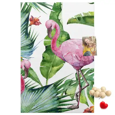 Korktafel Wilde Flamingo-Natur
