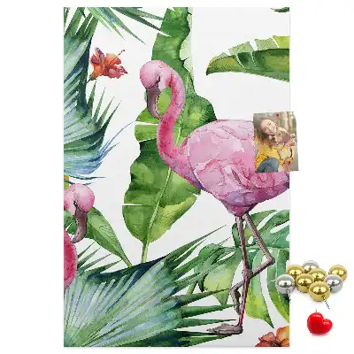 Korktafel Wilde Flamingo-Natur