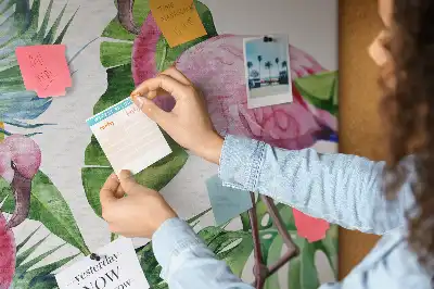 Korktafel Wilde Flamingo-Natur