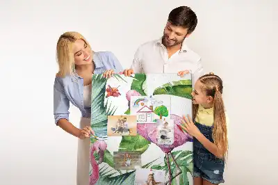 Korktafel Wilde Flamingo-Natur