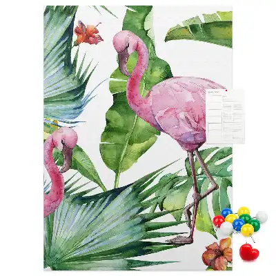 Korktafel Wilde Flamingo-Natur