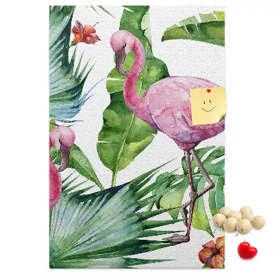 Korktafel Wilde Flamingo-Natur