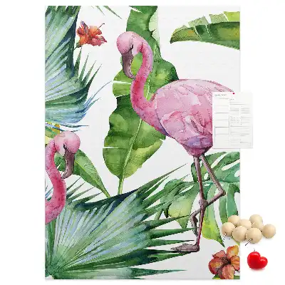 Korktafel Wilde Flamingo-Natur