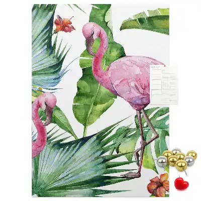 Korktafel Wilde Flamingo-Natur