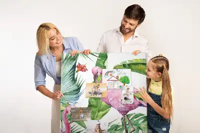Korktafel Wilde Flamingo-Natur