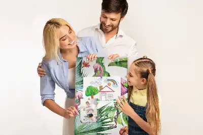 Korktafel Wilde Flamingo-Natur