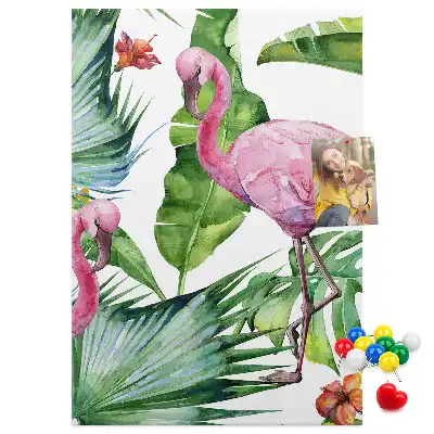 Korktafel Wilde Flamingo-Natur