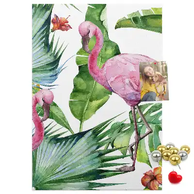 Korktafel Wilde Flamingo-Natur