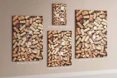Pinnwand Kork Weinkorken