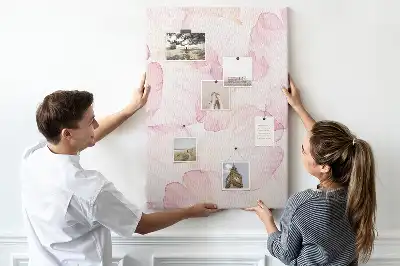Korktafel Blütenblätter