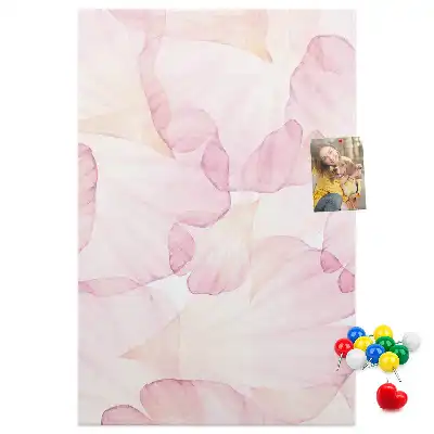 Korktafel Blütenblätter