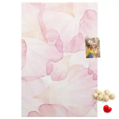 Korktafel Blütenblätter