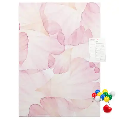 Korktafel Blütenblätter