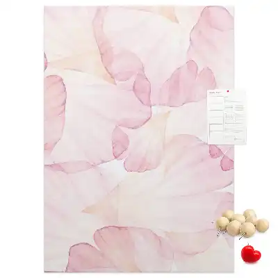 Korktafel Blütenblätter