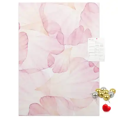 Korktafel Blütenblätter