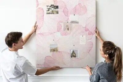 Korktafel Blütenblätter