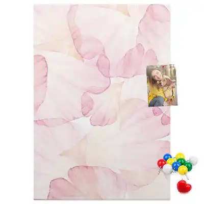 Korktafel Blütenblätter