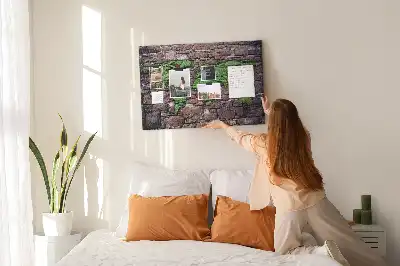 Bedruckte Weltkarte als Korkpinnwand