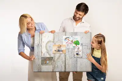 Bilder-Korktafel mit romantischem Love-Spruch