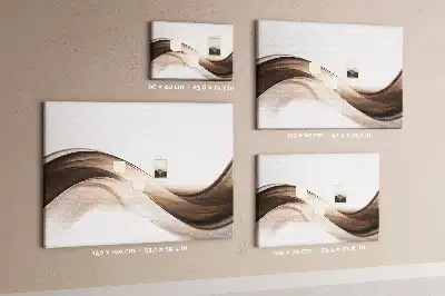 Bedruckte Korkplatte mit abstrakten Linien