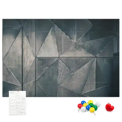 Kork Pinnwand Metallabstraktion