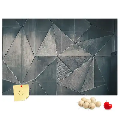 Kork Pinnwand Metallabstraktion