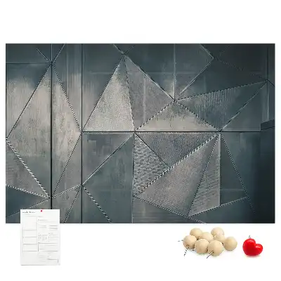 Kork Pinnwand Metallabstraktion